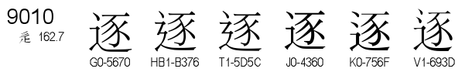 U+9010